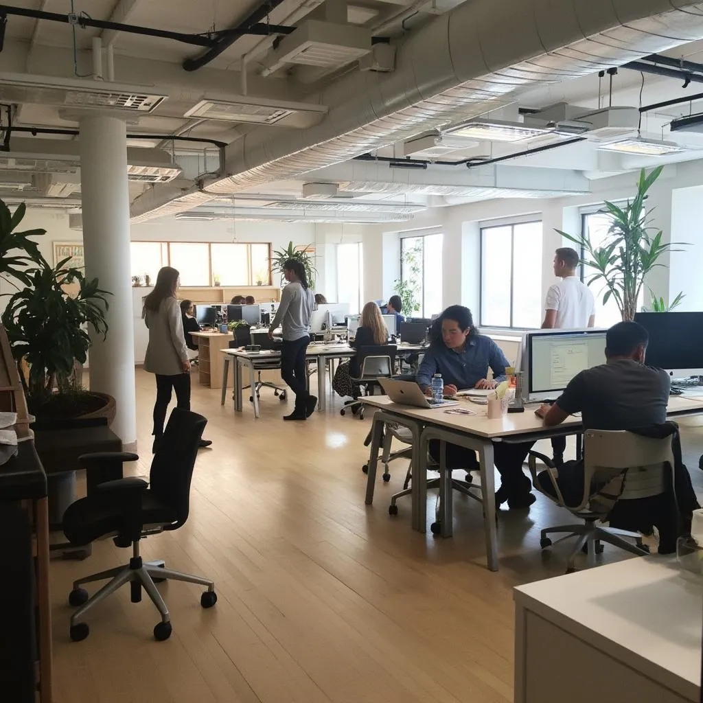 Oficina moderna y colaborativa de ConsultoríaAdaptativa
